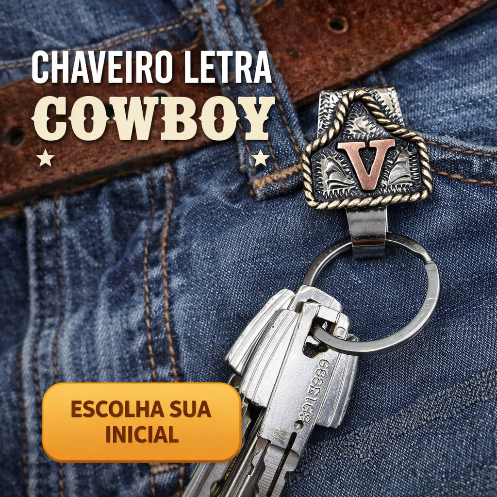 Chaveiro Letra Vintage - COUNTRY 2.0🔥