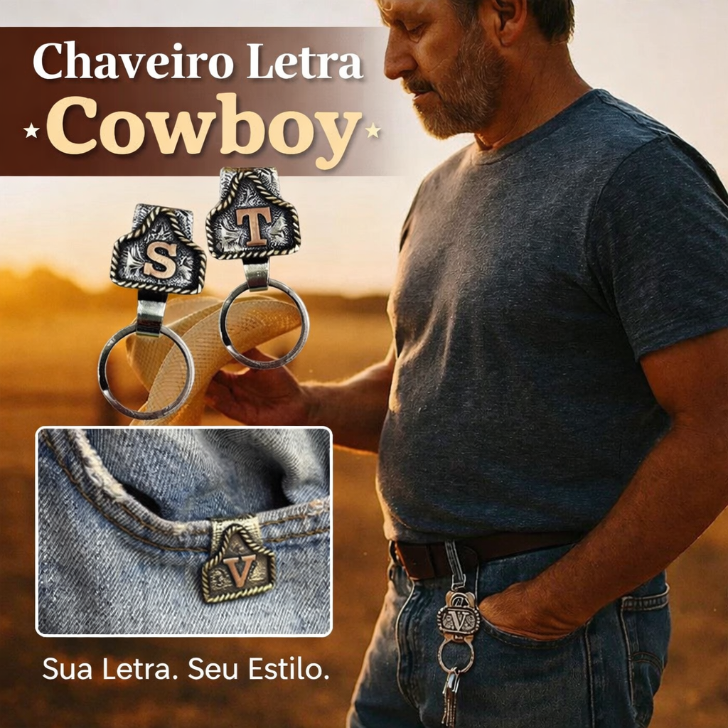 Chaveiro Letra Vintage - COUNTRY 2.0🔥