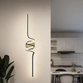 Arandela LED Minimalista Preta – Iluminação Parede