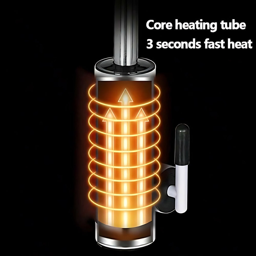 Torneira Elétrica Instantânea Giratória 360° Inox 3000W