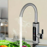 Torneira Elétrica Instantânea Giratória 360° Inox 3000W